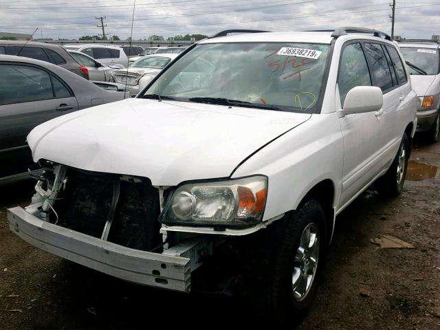 JTEDP21A240025726 - 2004 TOYOTA HIGHLANDER WHITE photo 2