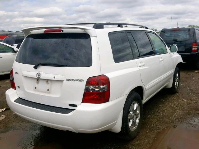 JTEDP21A240025726 - 2004 TOYOTA HIGHLANDER WHITE photo 4