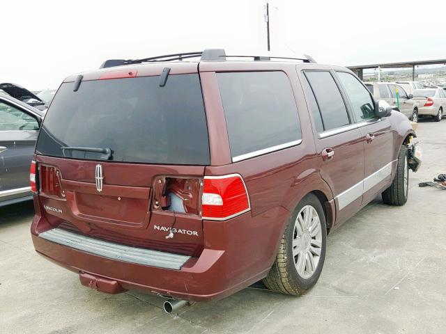 5LMJJ2H54CEL02579 - 2012 LINCOLN NAVIGATOR MAROON photo 4