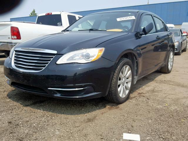 1C3CCBBB4DN672350 - 2013 CHRYSLER 200 TOURIN BLACK photo 2