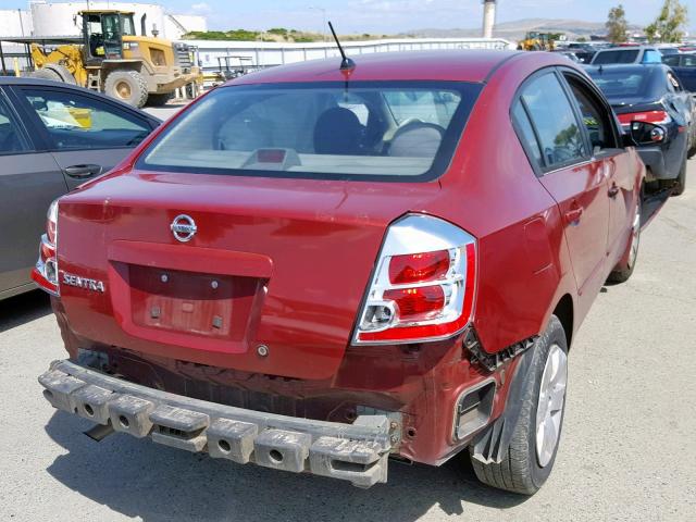 3N1AB61E68L689863 - 2008 NISSAN SENTRA 2.0 RED photo 4