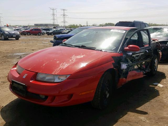 1G8ZH1276VZ130040 - 1997 SATURN SC2 RED photo 2