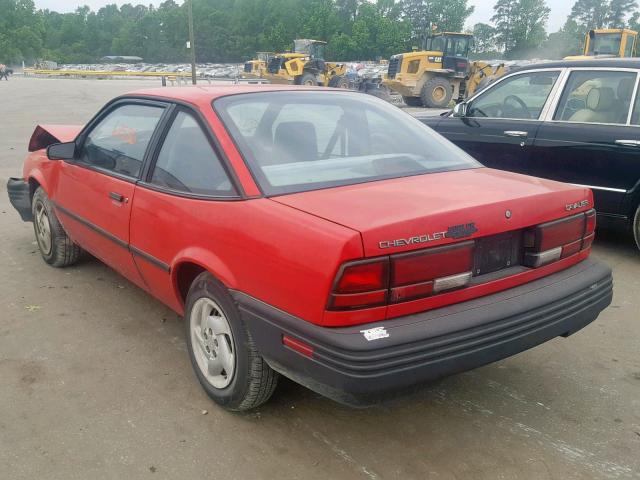 1G1JC1446N7129284 - 1992 CHEVROLET CAVALIER V RED photo 3