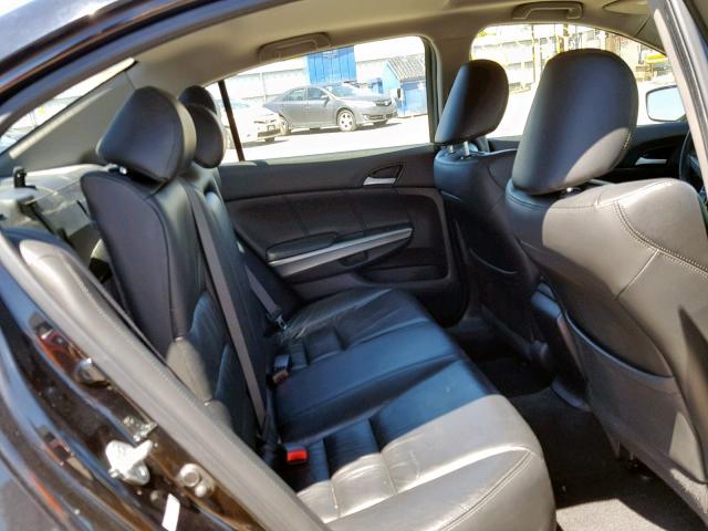 1HGCP36888A053141 - 2008 HONDA ACCORD EXL BLACK photo 6