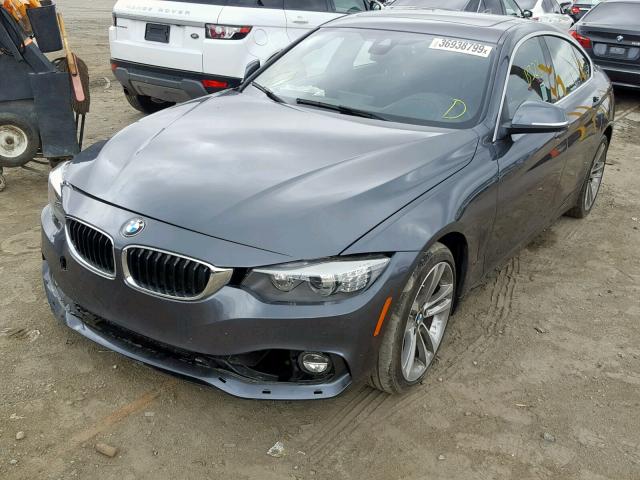 WBA4J1C51JBG79438 - 2018 BMW 430I GRAN GRAY photo 2