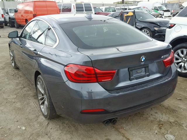 WBA4J1C51JBG79438 - 2018 BMW 430I GRAN GRAY photo 3