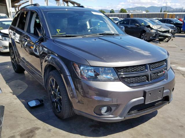 3C4PDCEG4HT648255 - 2017 DODGE JOURNEY GT GRAY photo 1