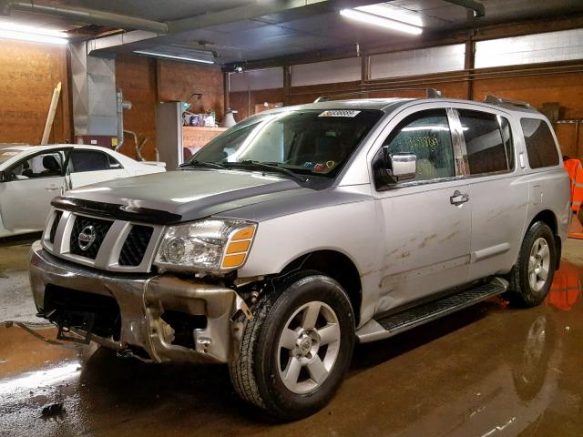 5N1AA08B34N718363 - 2004 NISSAN ARMADA SE SILVER photo 2