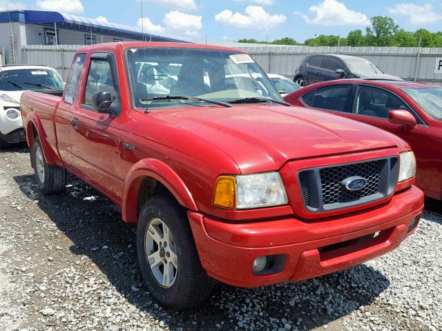 1FTYR44U75PB09535 - 2005 FORD RANGER SUP RED photo 1