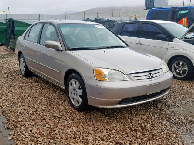 1HGES26712L002472 - 2002 HONDA CIVIC EX BEIGE photo 1