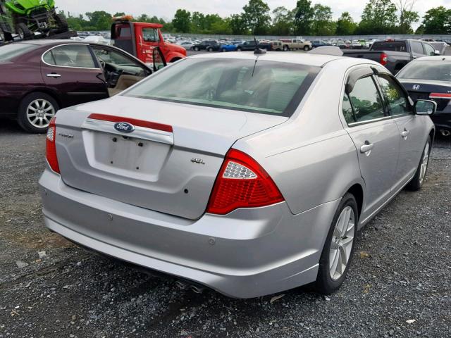 3FAHP0JA2CR167072 - 2012 FORD FUSION SEL SILVER photo 4