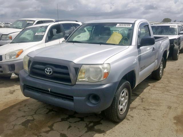 5TENX22N15Z087243 - 2005 TOYOTA TACOMA SILVER photo 2