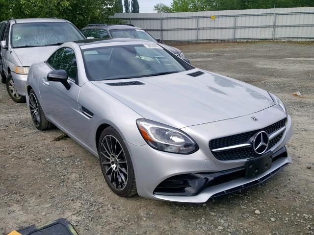 WDDPK3JA3JF149864 - 2018 MERCEDES-BENZ SLC 300 SILVER photo 1