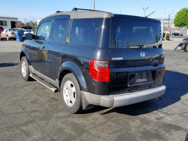 5J6YH28504L019184 - 2004 HONDA ELEMENT EX BLACK photo 3