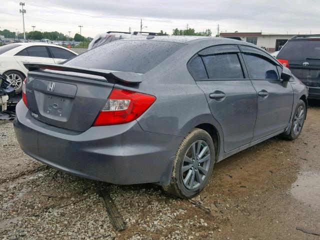 19XFB2F94CE013898 - 2012 HONDA CIVIC EXL GRAY photo 4