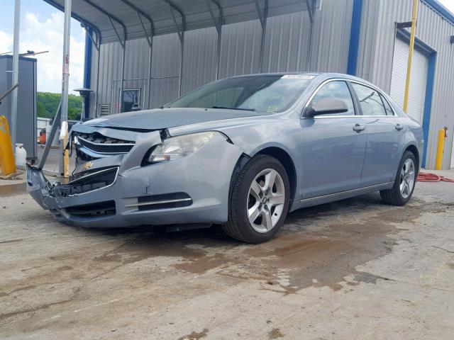 1G1ZH57B19F161688 - 2009 CHEVROLET MALIBU 1LT BLUE photo 2