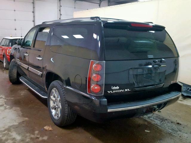 1GKFK66858J211368 - 2008 GMC YUKON XL D BLACK photo 3