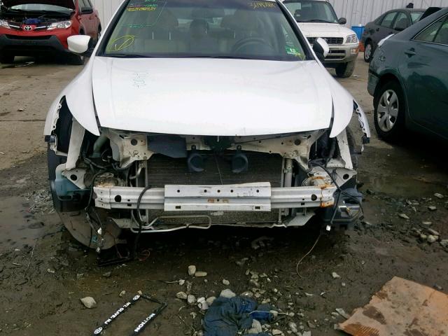 1HGCP2F83BA065957 - 2011 HONDA ACCORD EXL WHITE photo 9