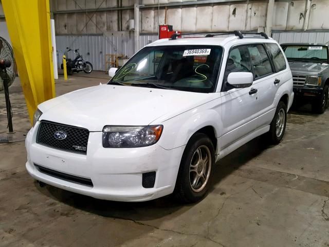 JF1SG66698H708690 - 2008 SUBARU FORESTER S WHITE photo 2