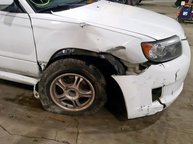 JF1SG66698H708690 - 2008 SUBARU FORESTER S WHITE photo 9