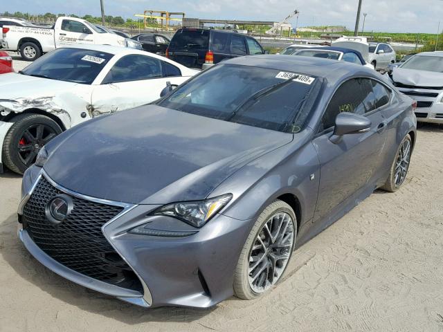 JTHHA5BC1J5008471 - 2018 LEXUS RC 300 GRAY photo 2