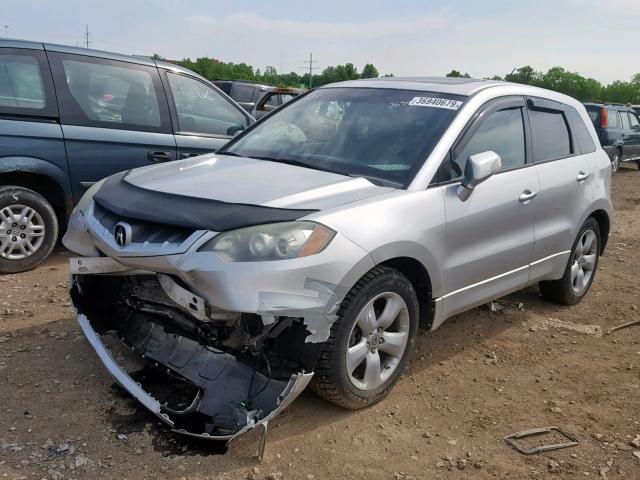 5J8TB18258A010288 - 2008 ACURA RDX SILVER photo 2