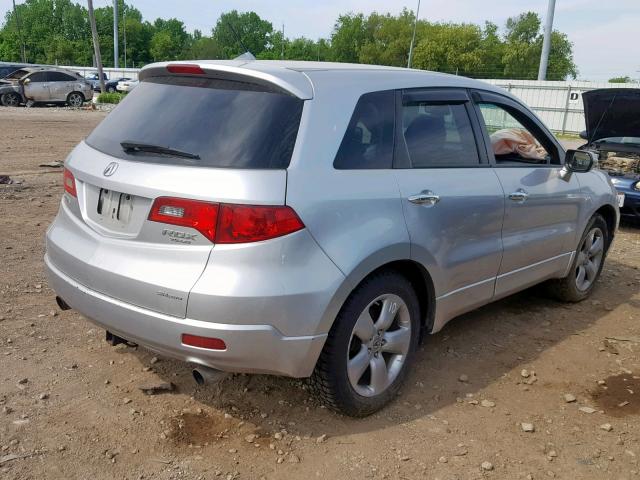 5J8TB18258A010288 - 2008 ACURA RDX SILVER photo 4