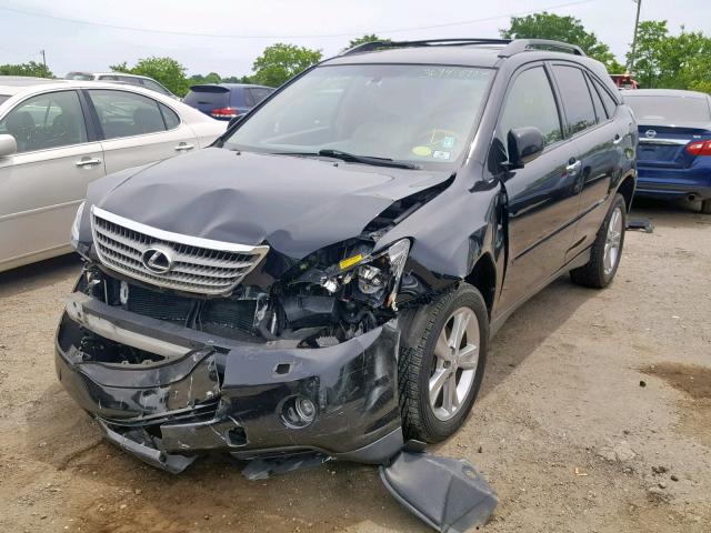 JTJHW31U082857002 - 2008 LEXUS RX 400H BLACK photo 2