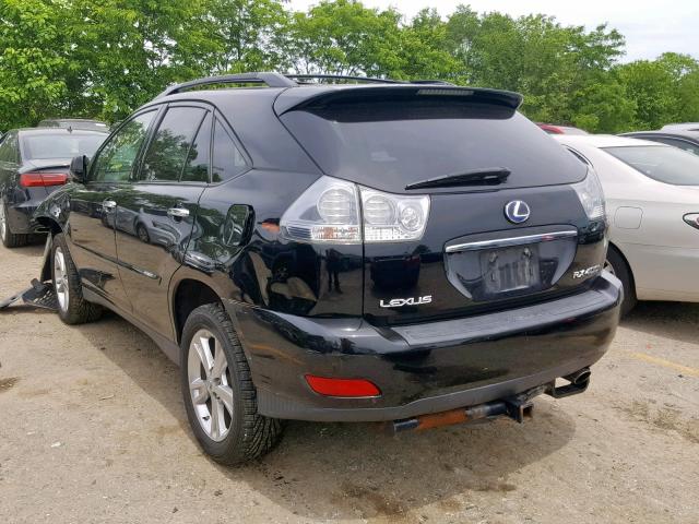 JTJHW31U082857002 - 2008 LEXUS RX 400H BLACK photo 3