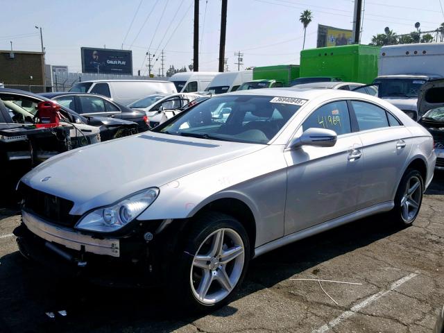 WDDDJ72X19A141190 - 2009 MERCEDES-BENZ CLS 550 SILVER photo 2