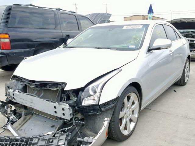 1G6AB5RA9F0110371 - 2015 CADILLAC ATS LUXURY SILVER photo 2