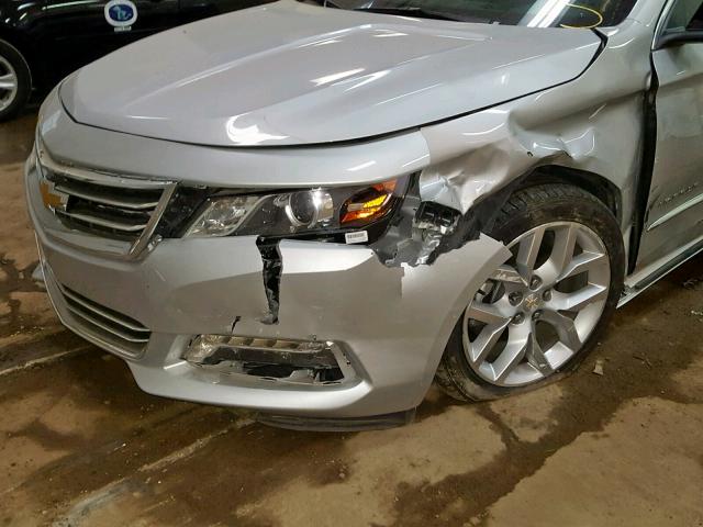 2G1145S30G9200771 - 2016 CHEVROLET IMPALA LTZ SILVER photo 9