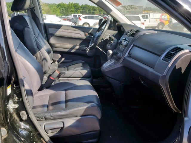 JHLRE38779C012253 - 2009 HONDA CR-V EXL BLACK photo 5