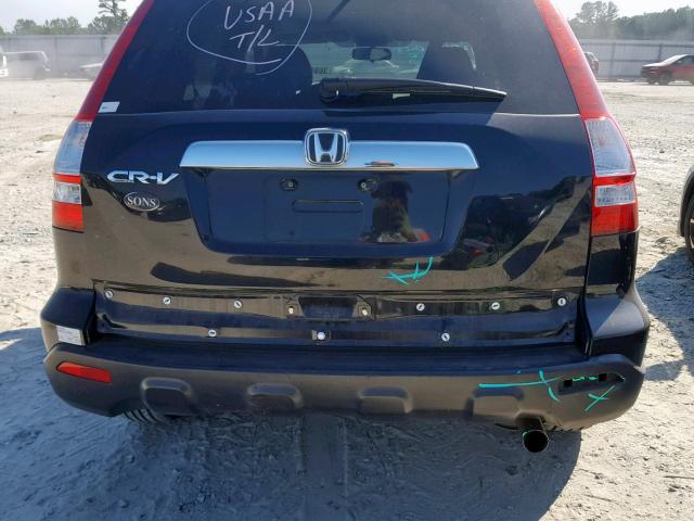 JHLRE38779C012253 - 2009 HONDA CR-V EXL BLACK photo 9