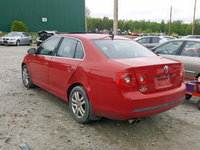 3VWSG71K77M104857 - 2007 VOLKSWAGEN JETTA 2.5 RED photo 3