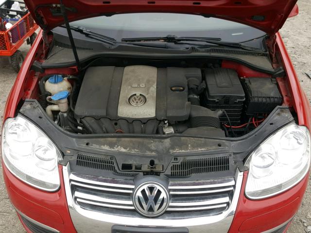 3VWSG71K77M104857 - 2007 VOLKSWAGEN JETTA 2.5 RED photo 7