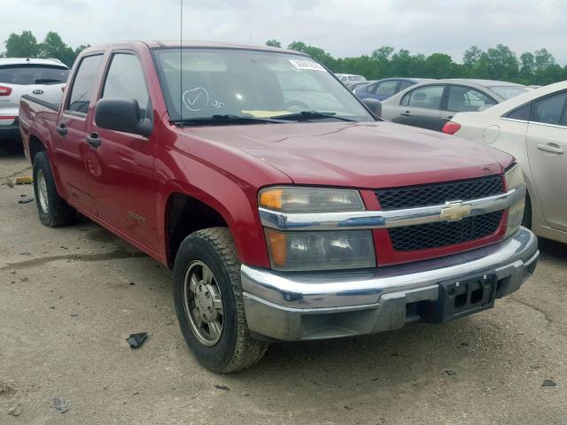 1GCCS138748188439 - 2004 CHEVROLET COLORADO MAROON photo 1