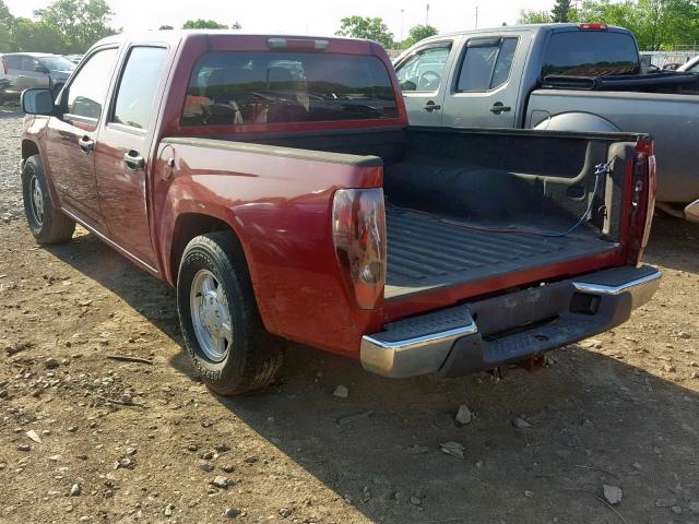 1GCCS138748188439 - 2004 CHEVROLET COLORADO MAROON photo 3