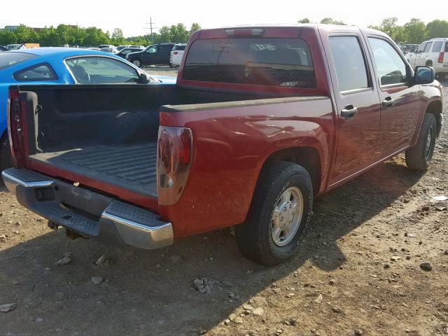 1GCCS138748188439 - 2004 CHEVROLET COLORADO MAROON photo 4