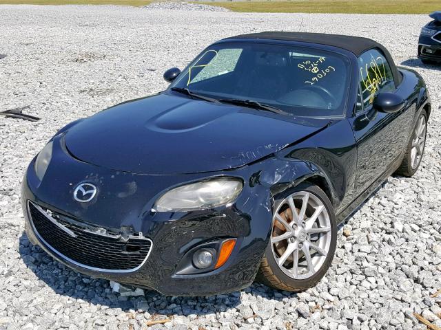 JM1NC2EFXA0210984 - 2010 MAZDA MX-5 MIATA BLACK photo 2