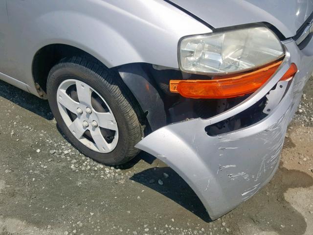 KL1TD66606B685606 - 2006 CHEVROLET AVEO BASE 银色 照片 9