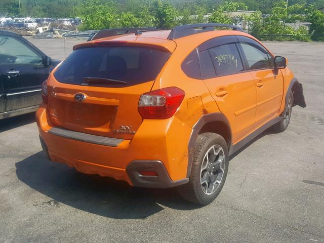 JF2GPACC1E8338314 - 2014 SUBARU XV CROSSTR ORANGE photo 4