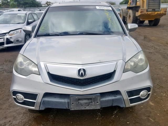 5J8TB2H56BA005687 - 2011 ACURA RDX TECHNO SILVER photo 9