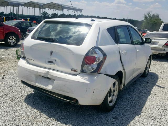 5Y2SP67859Z442185 - 2009 PONTIAC VIBE WHITE photo 4