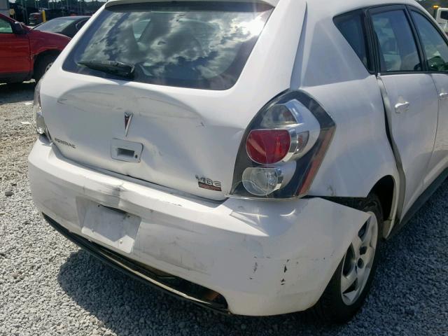 5Y2SP67859Z442185 - 2009 PONTIAC VIBE WHITE photo 9