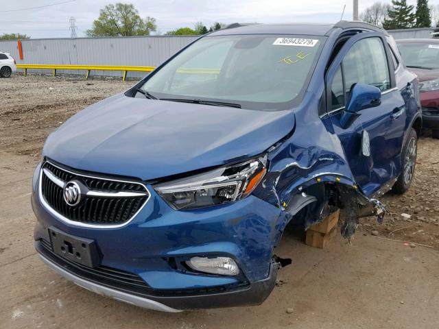 KL4CJ2SB3KB761370 - 2019 BUICK ENCORE SPO BLUE photo 2