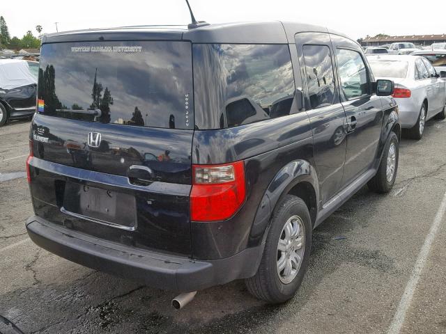 5J6YH287X6L022694 - 2006 HONDA ELEMENT EX BLACK photo 4