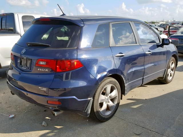 5J8TB18517A019272 - 2007 ACURA RDX TECHNO BLUE photo 4