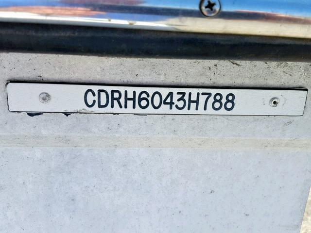 CDRH6043H788 - 1988 CARV BOAT WHITE photo 10