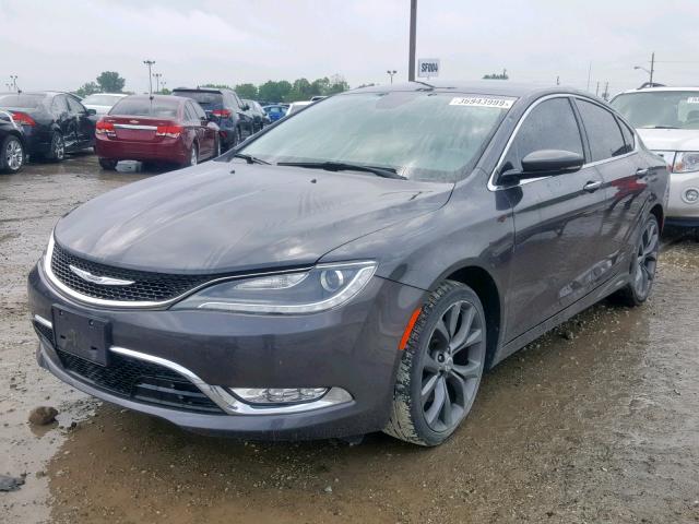 1C3CCCCB9FN546542 - 2015 CHRYSLER 200 C GRAY photo 2